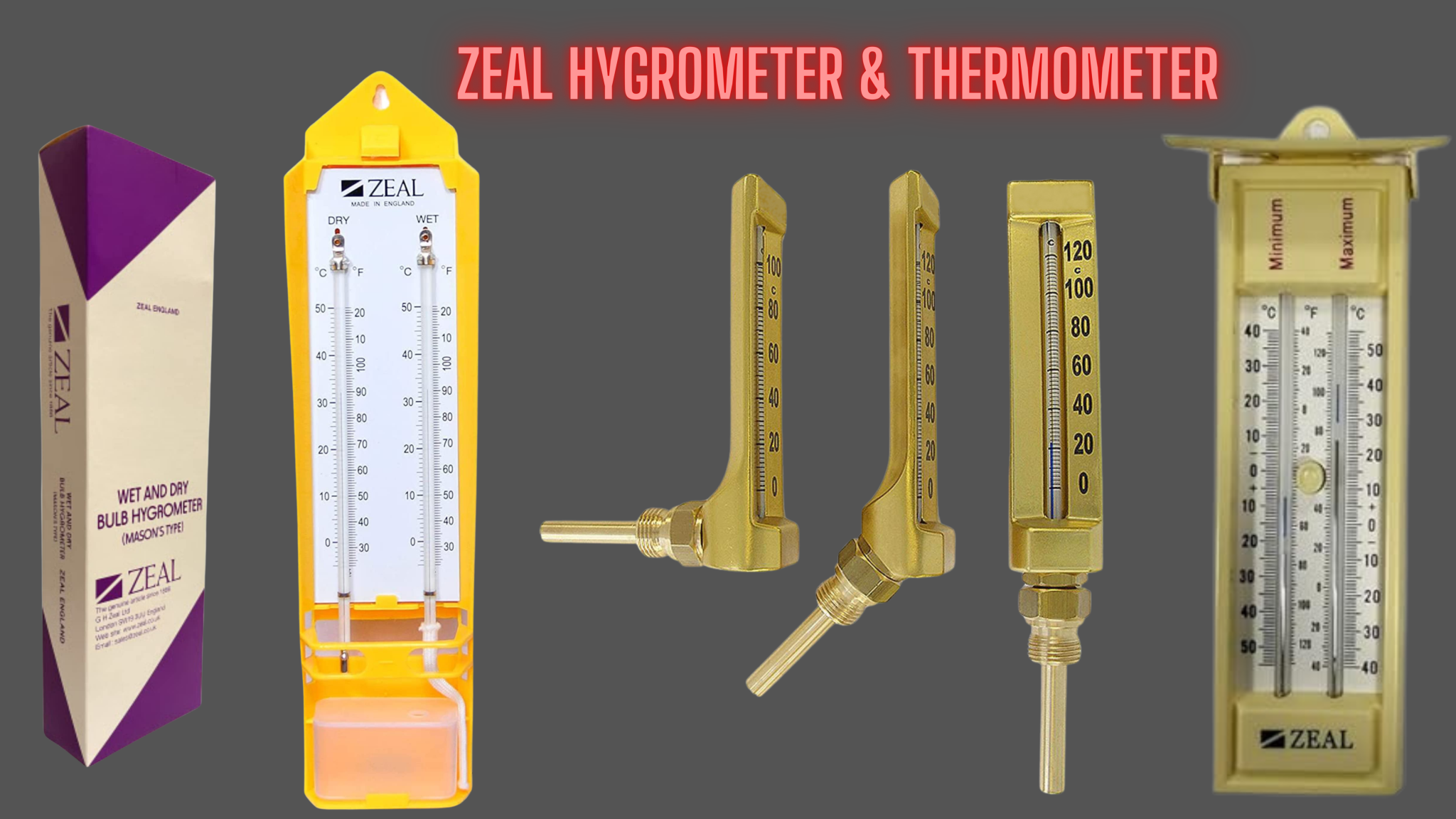 ZEAL HYGROMETER THERMOMETER PAKISTAN MHS